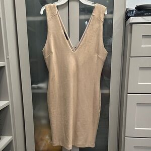 bebe Beige Midi Dress